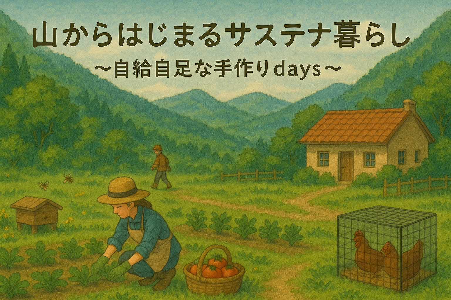 山からはじまるサステナ暮らし　〜自給自足な手作りdays〜